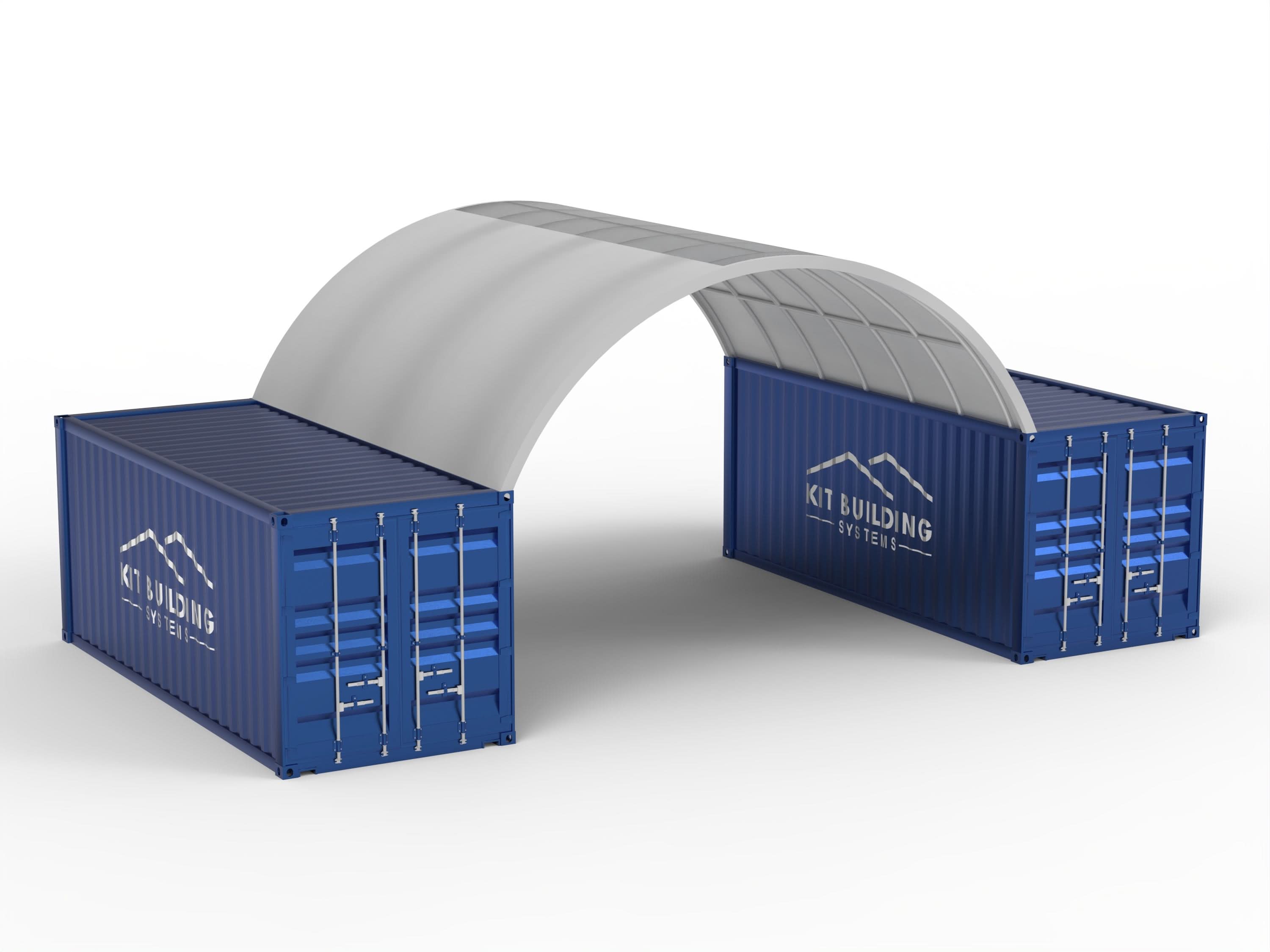 مظلات الحاويات - 20 قدم × 20 قدم × 6.5 قدم (6 م × 6 م × 2 م)