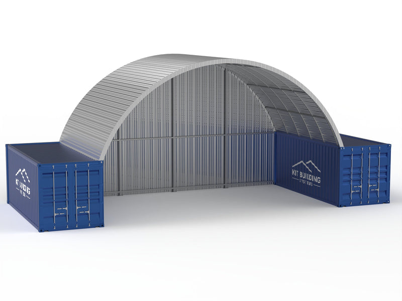 مظلات حاويات فولاذية - 33 قدم × 20 قدم × 12 قدم (10 م × 6 م × 3.6 م)