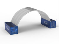 أغطية الحاويات - 40 قدم × 20 قدم × 15 قدم (12م × 6م × 4.5م)