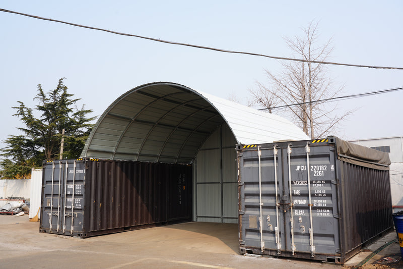 Steel Container Canopies - 33ft x 40ft x 12ft (10m x 12m x 3.6m)