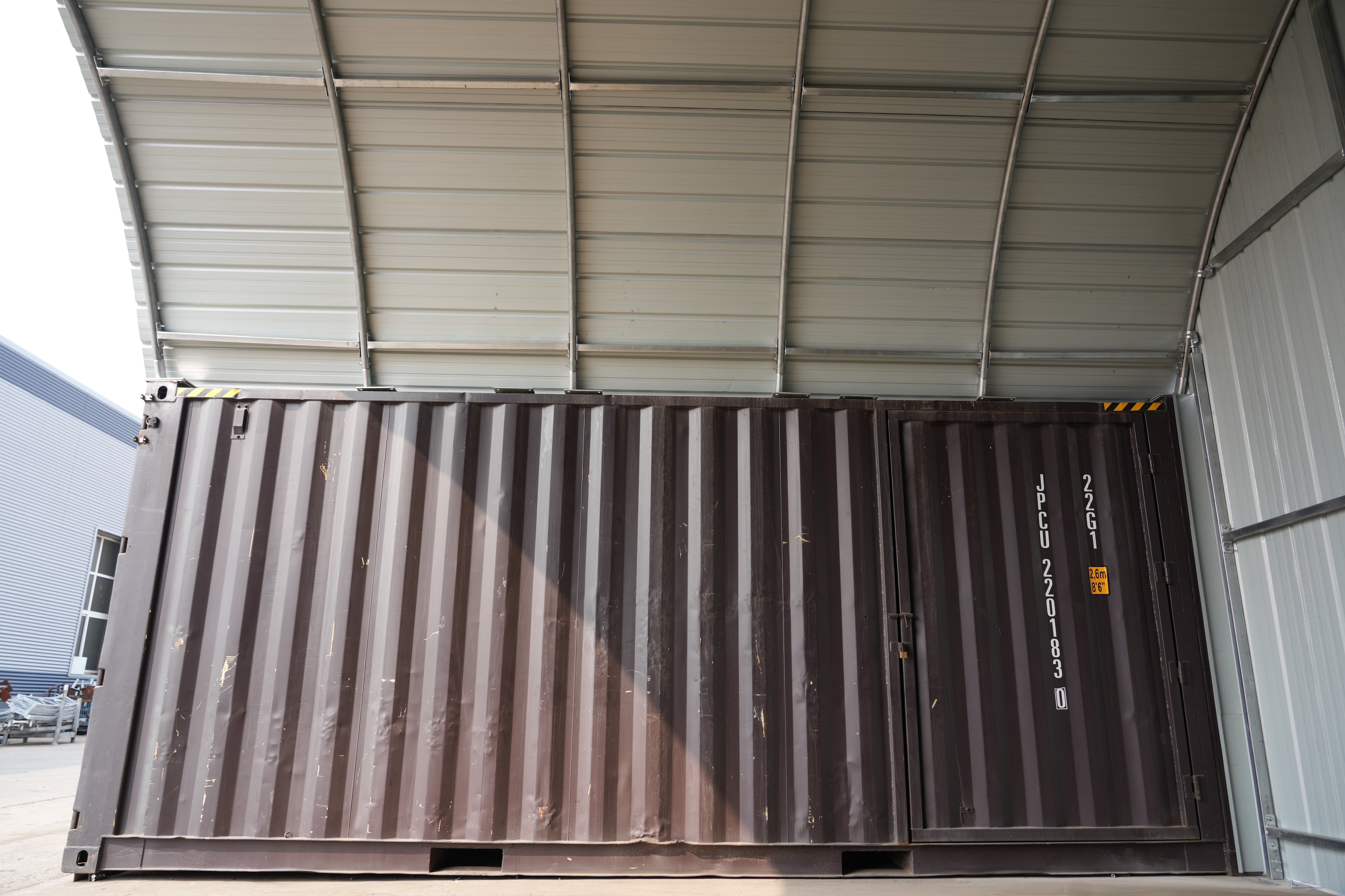 Steel Container Canopies - 33ft x 40ft x 12ft (10m x 12m x 3.6m)